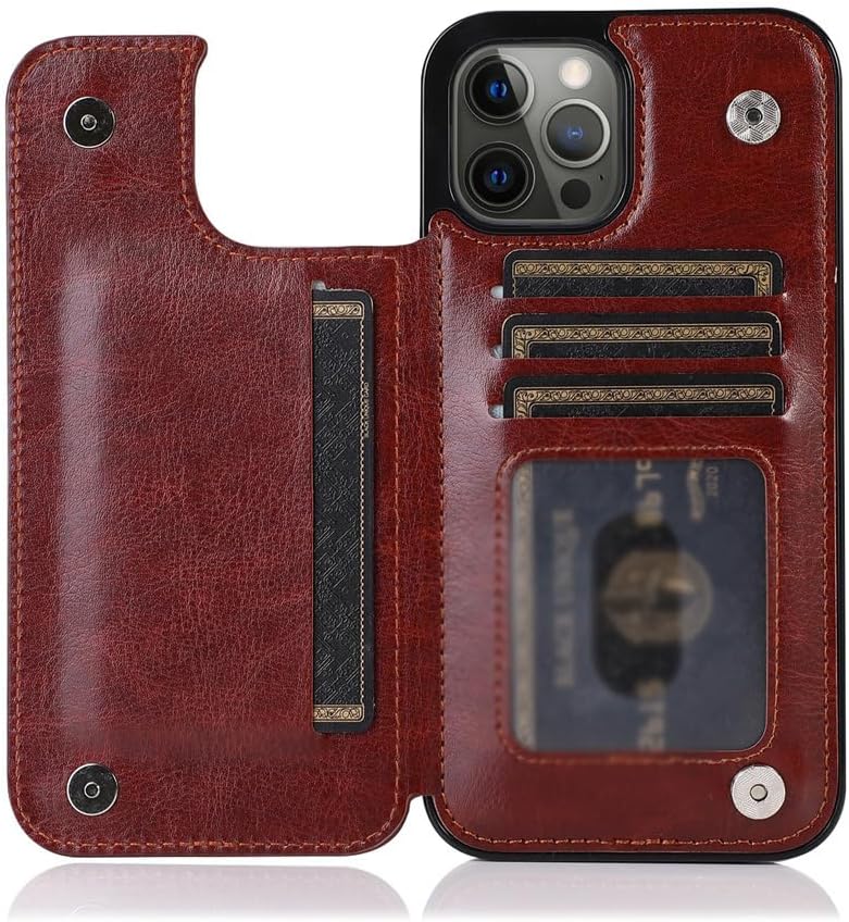 Pu Leather Cardholder Slotted iPhone Wallet Case