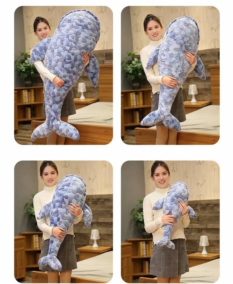 Shally -The Huge Fluffy Blue Whale Plushie