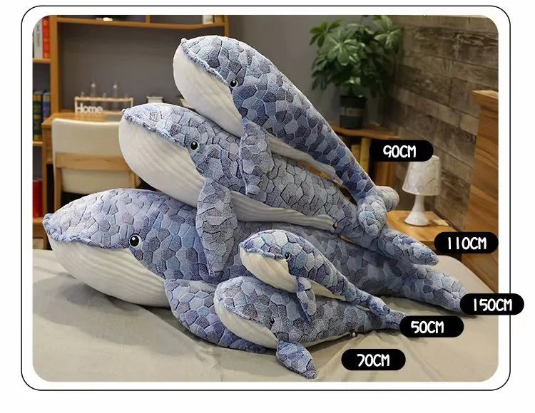 Shally -The Huge Fluffy Blue Whale Plushie