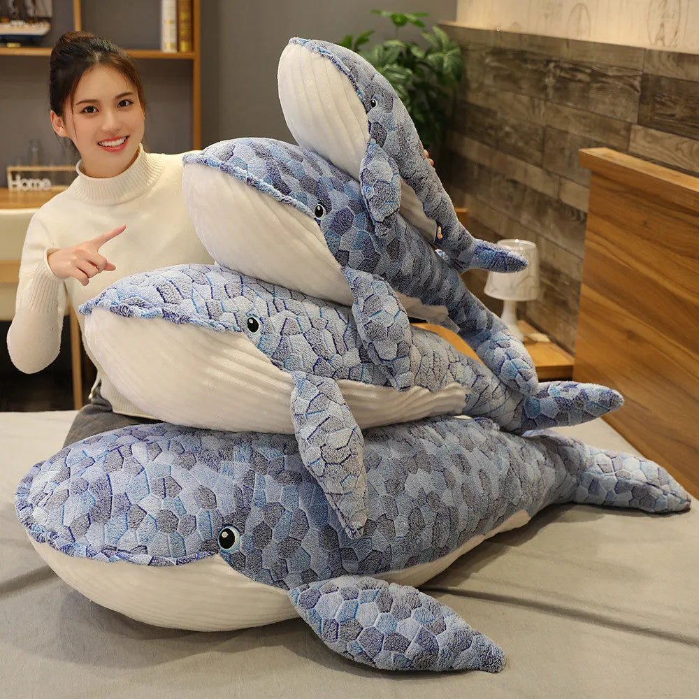 Shally -The Huge Fluffy Blue Whale Plushie