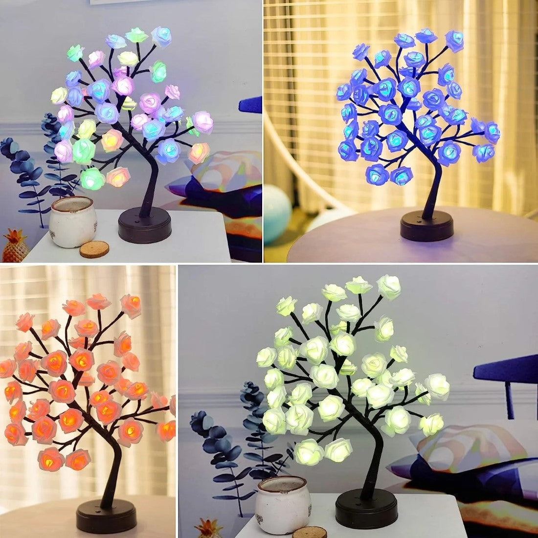 Color Changing Rose Tree LED Décor