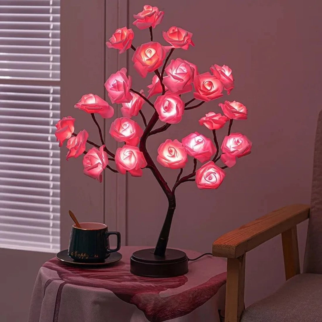 Color Changing Rose Tree LED Décor