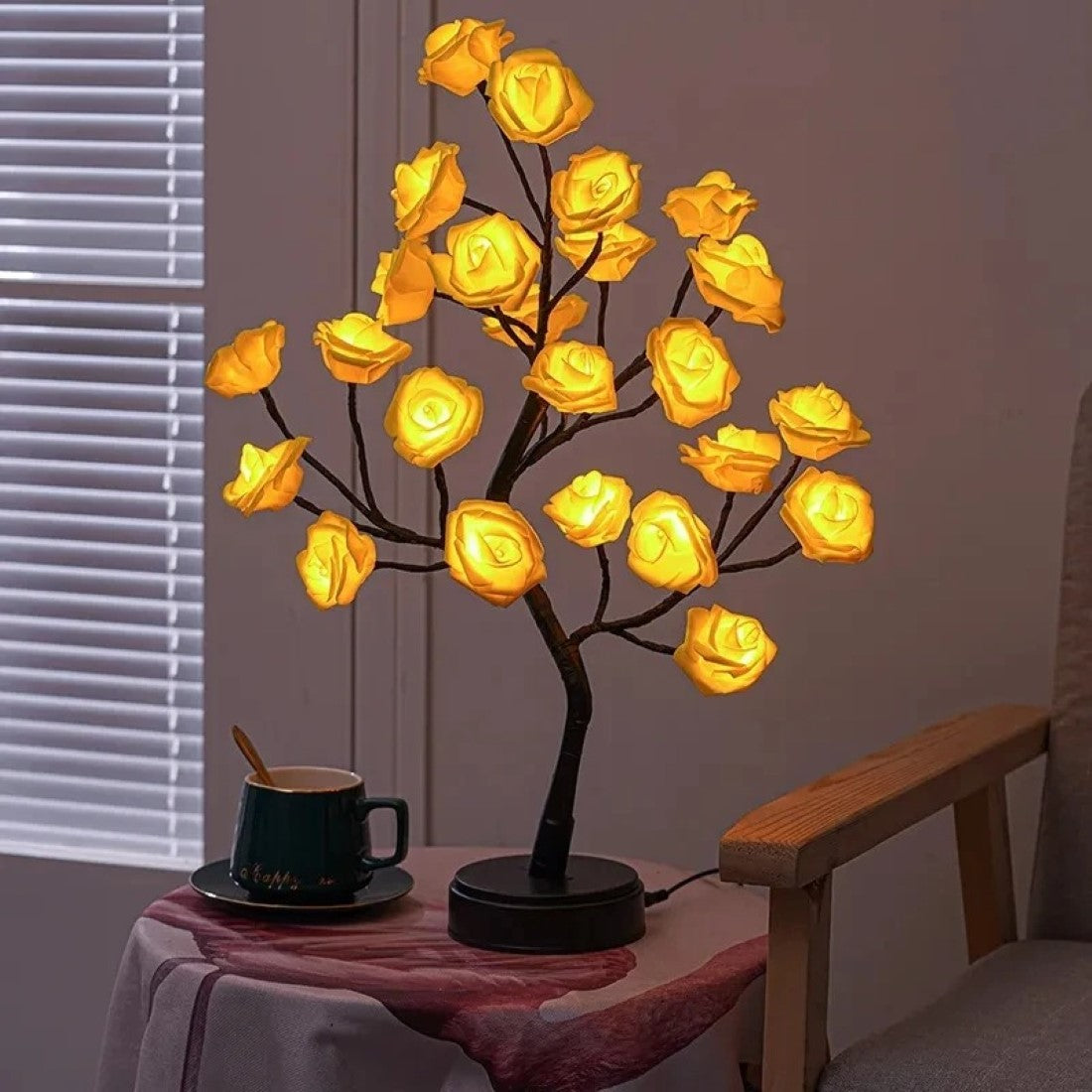 Color Changing Rose Tree LED Décor