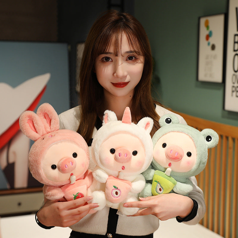 Pig Plushie Family