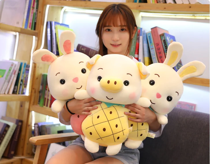 Rabbit Pig Plushies