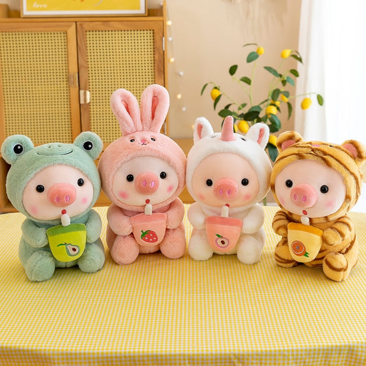 Pig Plushie Family