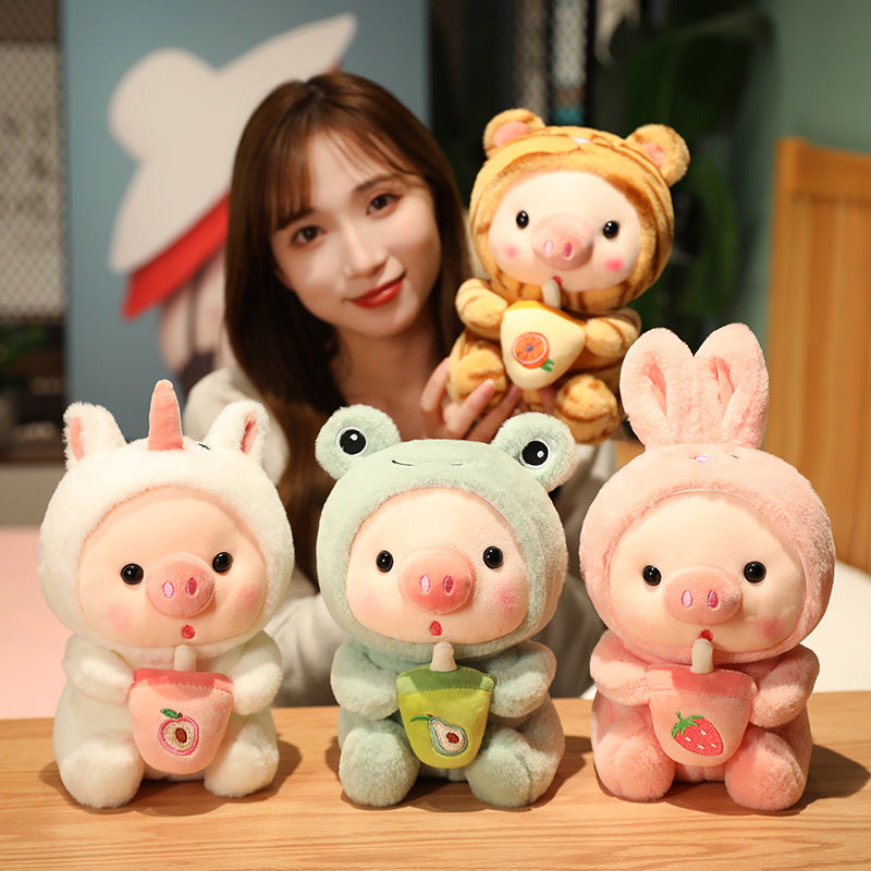 Pig Plushie Family