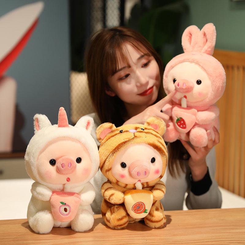 Pig Plushie Family